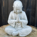 Indoor or outdoor decoration white marble little boy buddha statues